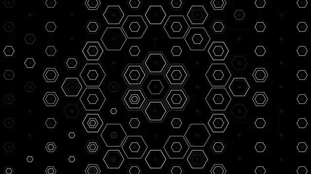 Abstract Hexagon Network Motion Graphics 4K