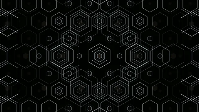 Abstract Hexagon Network Motion Graphics 4K