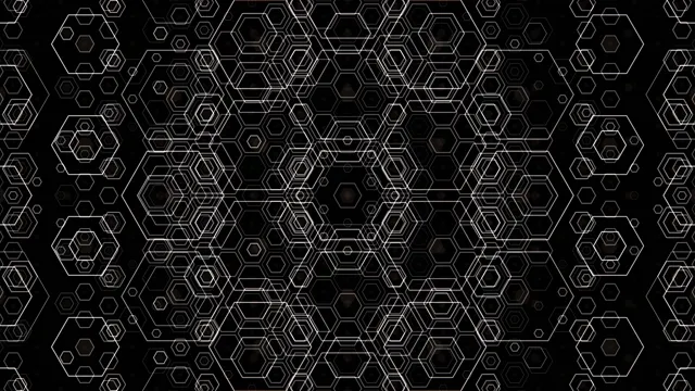 Abstract Hexagon Network Pattern 4K Background