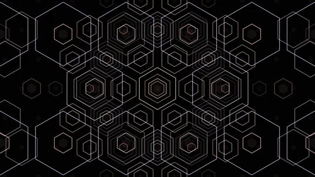 Abstract Hexagon Pattern 4K Motion Graphics Background