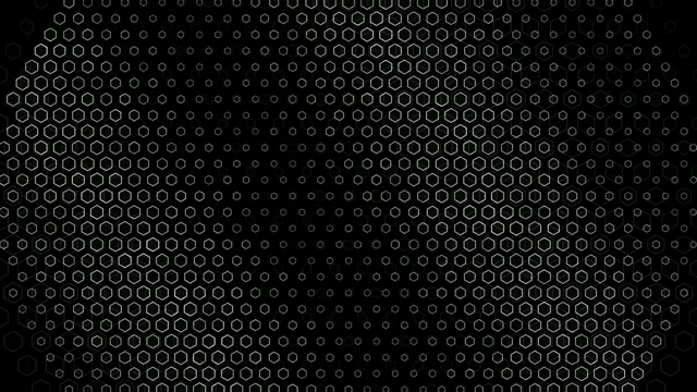 Abstract Hexagon Pattern Grid Motion Background
