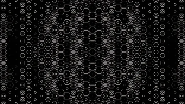 Abstract Hexagon Pattern Motion Background 4K