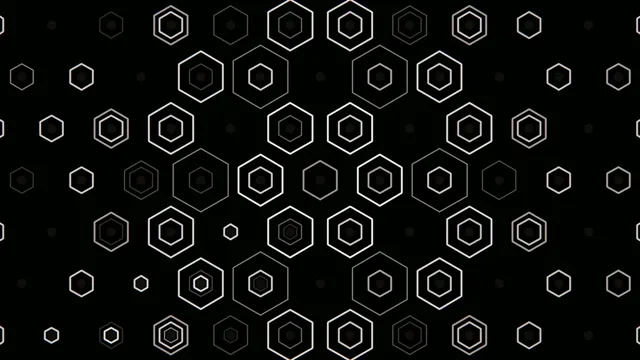 Abstract Hexagon Pattern Motion Graphics 4K