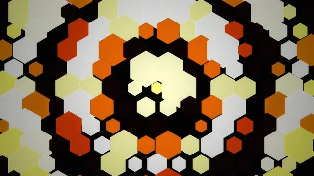 Abstract Hexagonal Mosaic 4K Motion Graphics