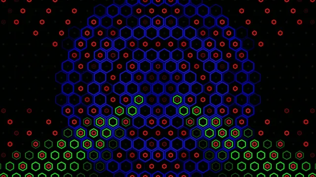 Abstract Hexagonal Network Digital Background Animation