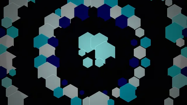 Abstract Hexagonal Network Loop - 4K Digital