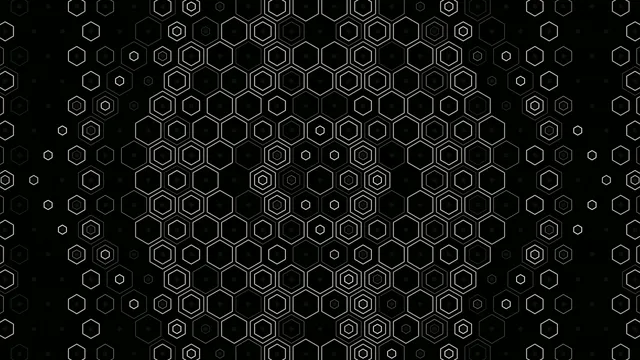 Abstract Hexagonal Network Motion Graphics 4K