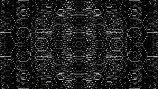 Abstract Hexagonal Network Pattern 4K Animation
