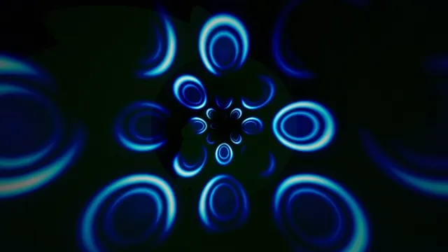 Abstract Neon Circles Motion Graphics Loop 4K