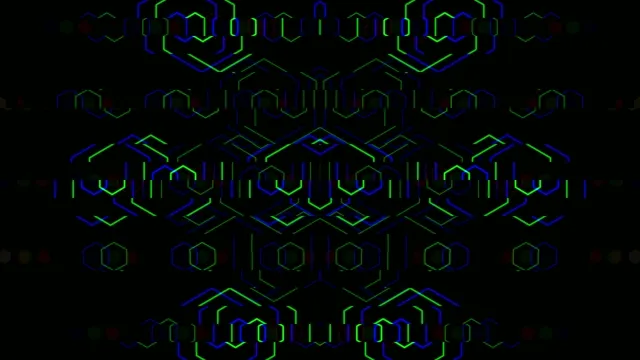 Abstract Neon Circuit Board Animation 4K