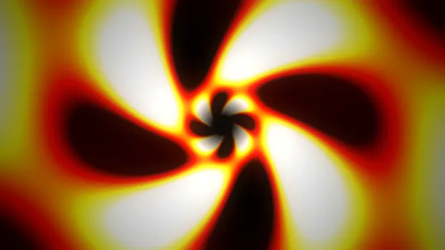 Abstract Neon Pinwheel Spinning Motion Graphics