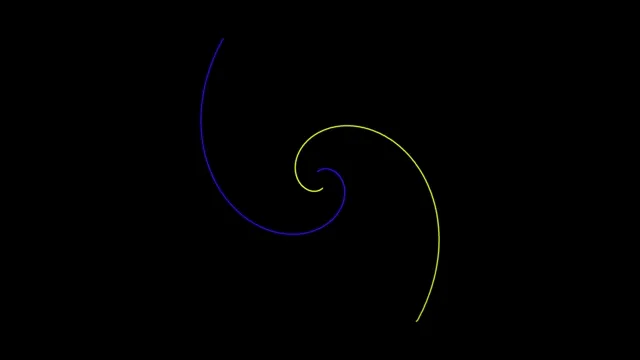 Abstract Neon Spiral Lines Animation 4K