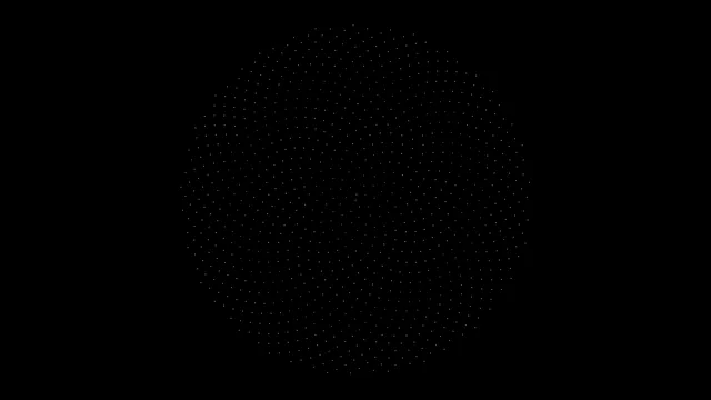 Abstract Particle Sphere Animation - 4K Digital