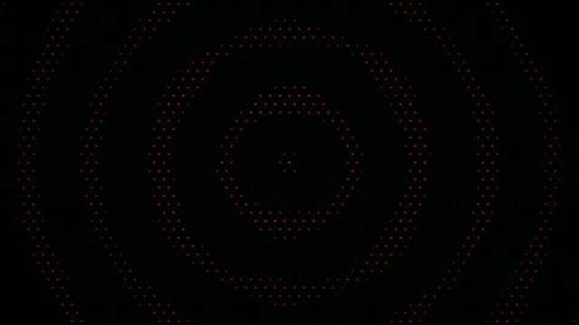 Abstract Pink Particle Waves on Black Background