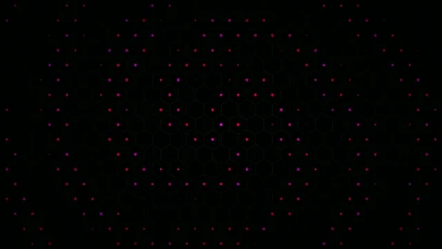 Abstract Pink Red Particles Network on Black Background