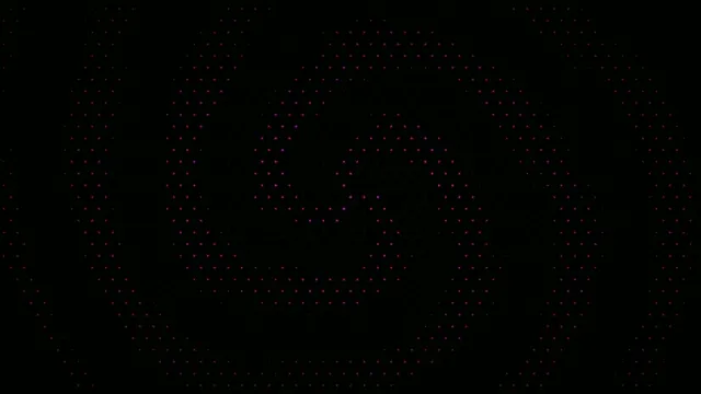 Abstract Red Particle Network on Black Background