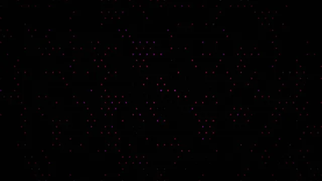 Abstract Red Particle Network on Black Background