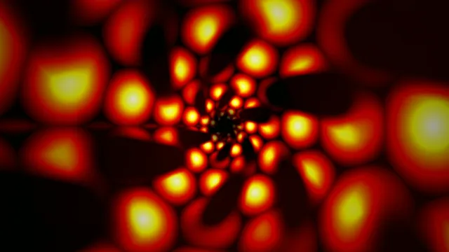 Abstract Red Yellow Light Particles 4K Motion