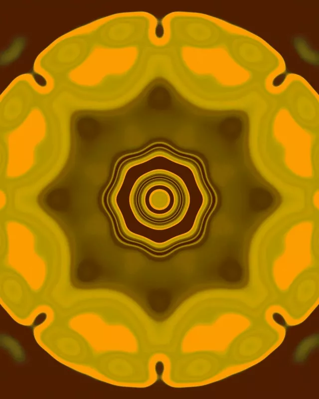 Kehribar Neon Tünel Mandala Ekran Koruyucu 60fps 4:5 Instagram VJLoops