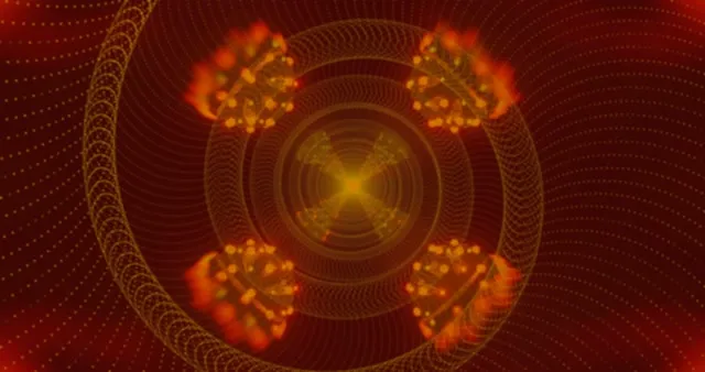 Amber Spiral 4K UHD 60fps screensaver Vj clip