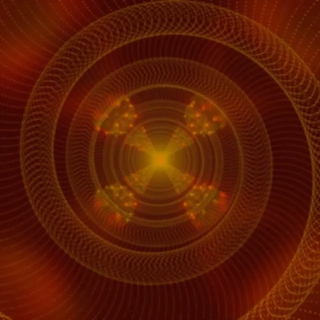 Neon Tunnel Fraktal Mandala VJ Loop 1:1 Kvadrat 60fps Skärmsläckare