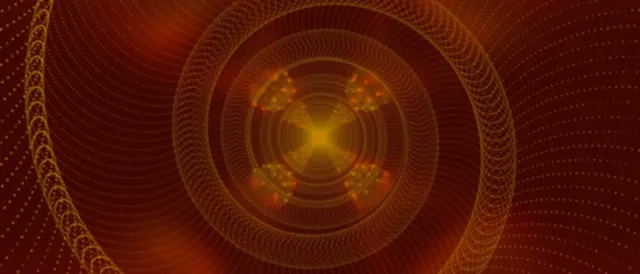 Đường Hầm Neon Xoáy Xoắn Ốc Vàng VJ Loop 21:9 Ultrawide 60fps Screensaver