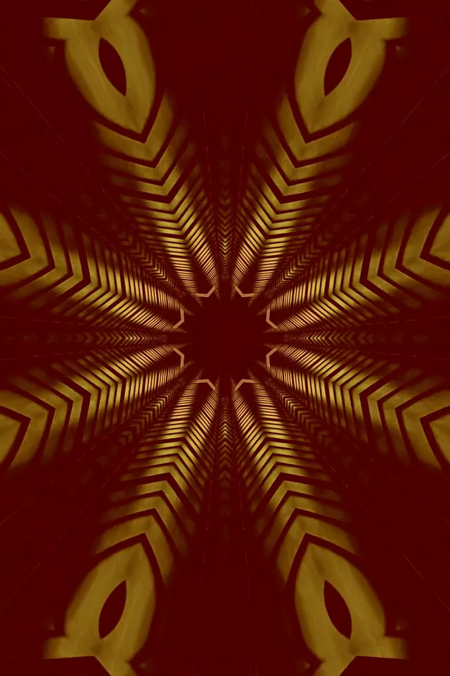 Kuldne Täht Neoontunel VJLoops 2:3 Foto Vertikaalne 60fps Ekraanisäästja