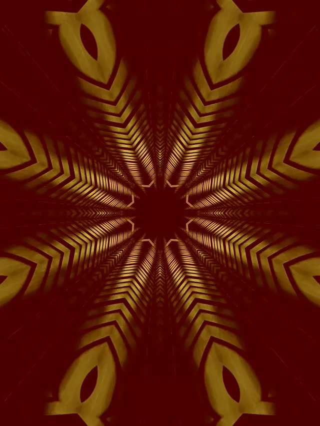 Stea Aurie Caleidoscop Tunel Neon VJ Loop 3:4 iPad Portrait 60fps Screensaver