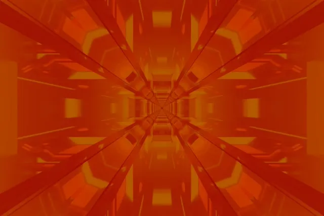 Dhahabu Tuneli ya Neon VJLoops Kaleidoscope Mirror 3:2 Surface 60fps Screensaver