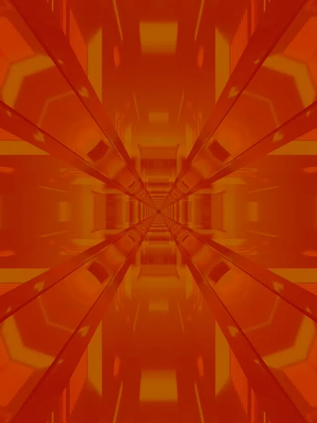 Tunel Neon Explozie Fractal Chihlimbar Auriu Vj Loop 3:4 iPad Portrait 60fps Screensaver