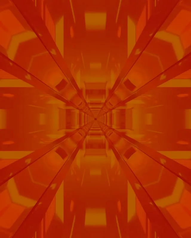 Kultainen Meripihka Neontunneli Kaleidoskooppi VJLoops 4:5 Instagram 60fps Näytönsäästäjä