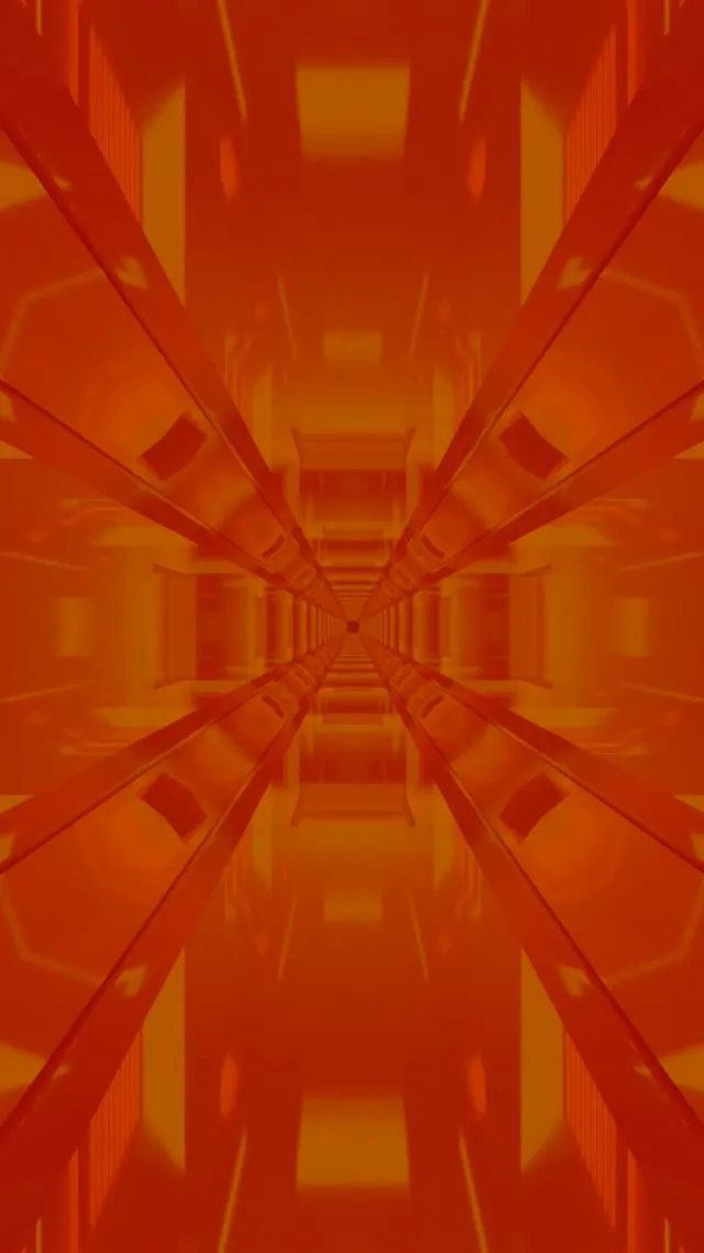 Neon Tunel Urrezko Fraktala Kaleidoskopio VJ Loop 9:16 Reels 60fps Pantaila-Babesleak