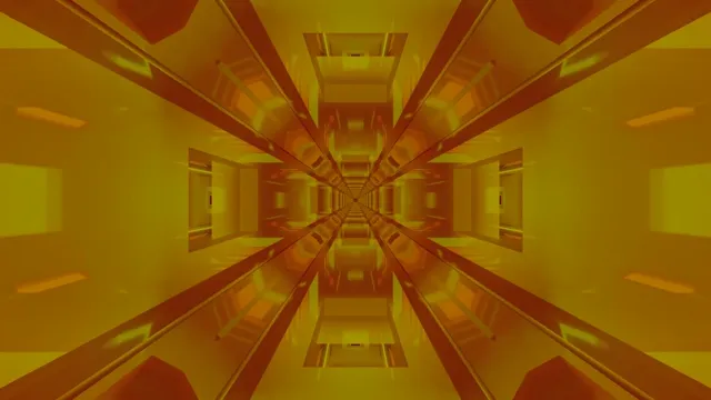 Túnel Ámbar Protector de Pantalla 4K UHD 60fps Vídeo en Bucle PC