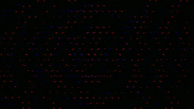 Animated 4K red and blue hearts falling seamlessly looping background