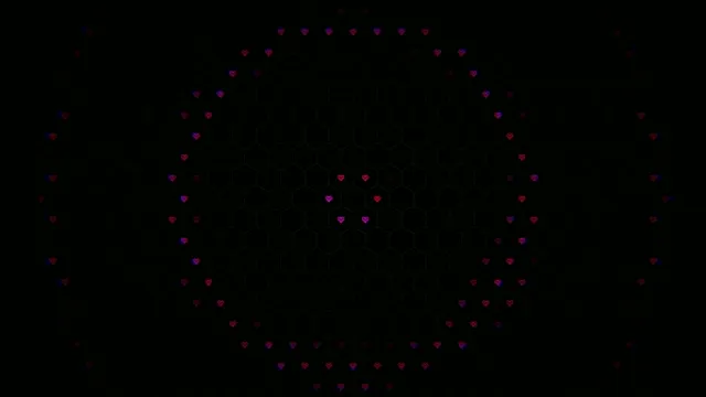 Animated floating hearts 4K UHD widescreen background loop