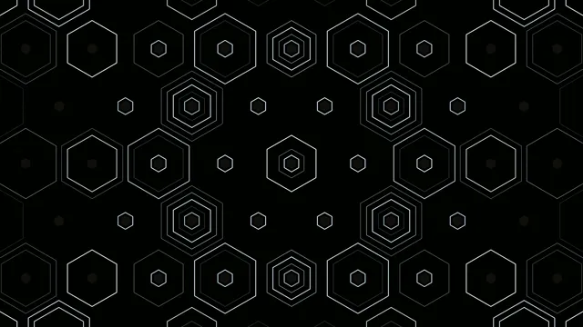 Animated Hexagon Pattern - 4K Tech Background
