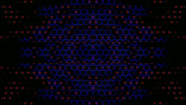 Animated Molecular Structure Network 4K UHD