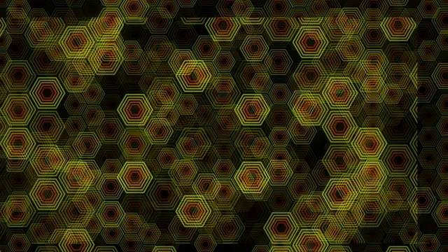 Animated Neon Hexagon Pattern 4K Background
