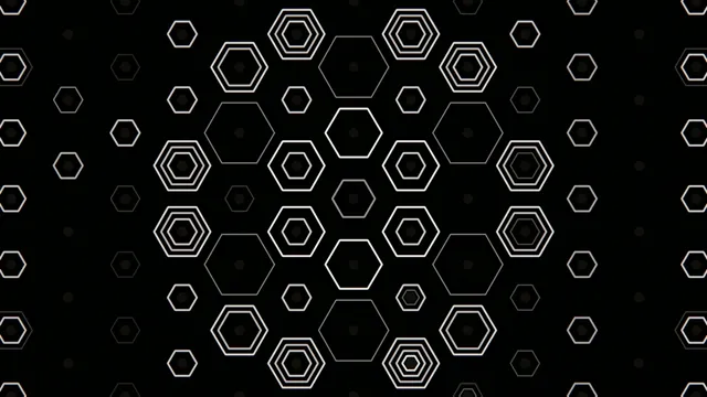 Animated Neon Hexagons Tech Background Loop