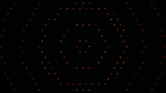 Animated red hearts 4K UHD motion background for video creators