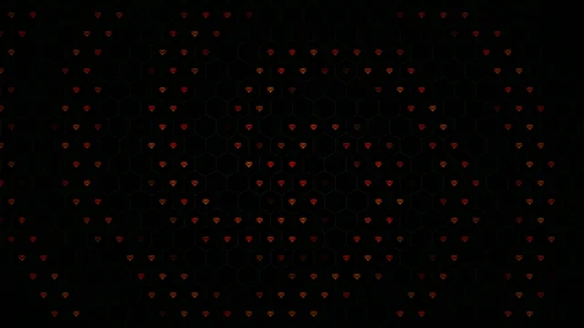 Animated red hearts pattern 4K UHD widescreen motion background