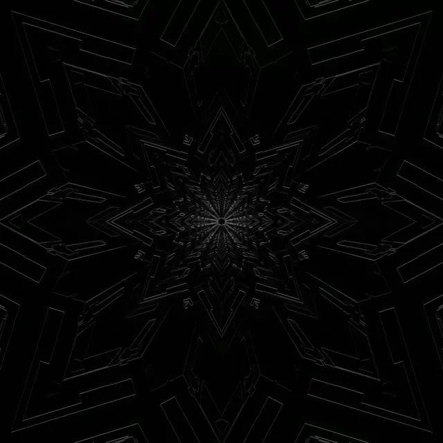 Neon Tunnel Σκοτεινή Fractal Νιφάδα Vj Loop 1:1 Square 60fps Screensaver