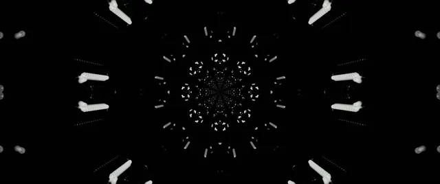 Túnel de Neó Esclat Caleidoscopi Fractal VJ Loop 2.39:1 Cinemascope 60fps Estalvi de pantalla