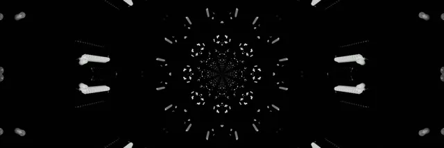 नीयन टनल फ्रैक्टल कैलिडोस्कोप बर्स्ट VJLoops 3:1 ट्रिपल वाइड 60fps स्क्रीनसेवर