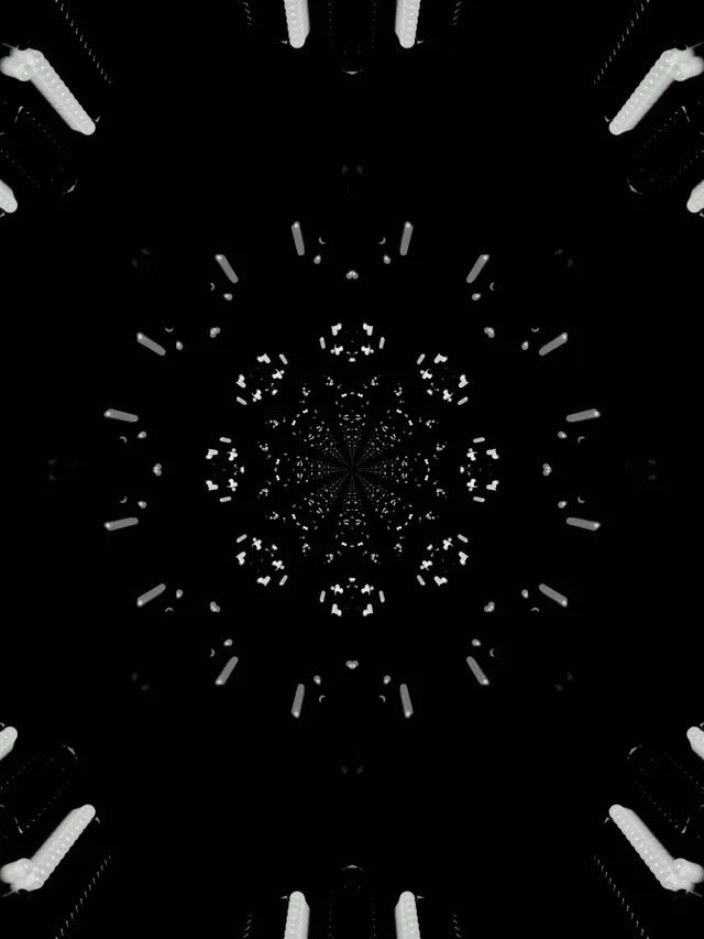 نفق النيون فراكتال قلب كاليدوسكوب VJLoops 3:4 آيباد عمودي 60fps شاشة التوقف