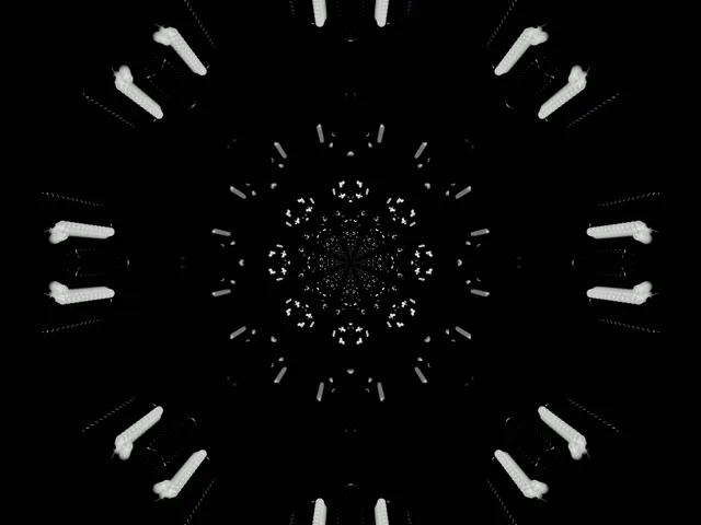 Đường Hầm Neon Vạn Hoa Cảnh Fractal Bùng Nổ VJ Loop 4:3 Classic 60fps Screensaver