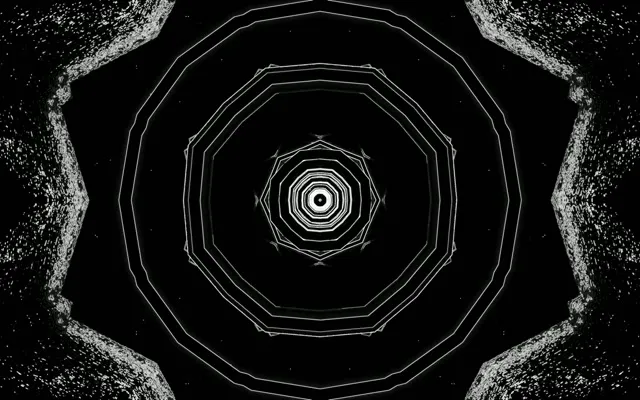 Neon Tunnel Decagon Vortex VJ Loop 60fps 16:10 Macbook Screensaver