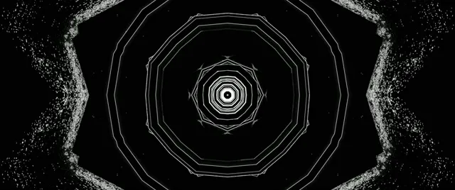Neon Tunnel Decagon Vortex Screensaver 2.39:1 Cinemascope 60fps VJ Loop