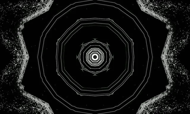 نفق النيون عشاري الأضلاع دوامة Screensaver 60fps 5:3 Wide VJ Loop