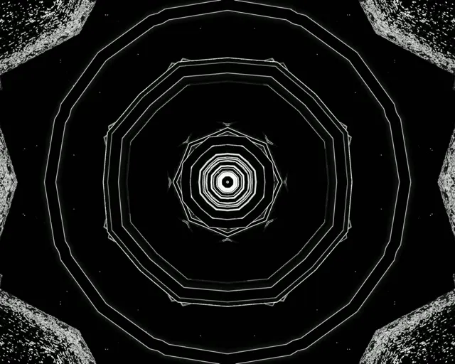 Tunnel Néon Décagone Vortex VJ Loop 60fps 5:4 Industrial Économiseur d'écran